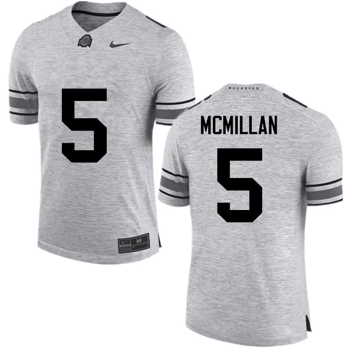 Raekwon McMillan Ohio State Buckeyes Men's NCAA #5 Nike Gray College Stitched Football Jersey ERI8156BC